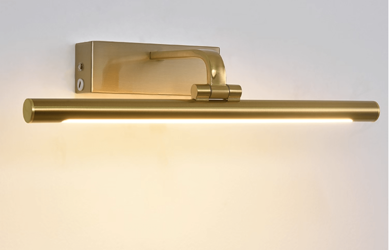 Geth Gold Frame Rechargeable Wall Light-Neutral Decor