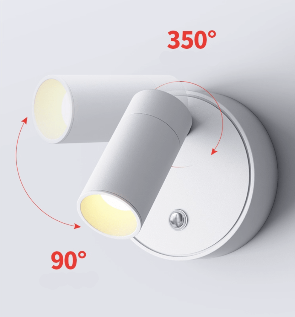 Dorv Pivot Rechargeable Acrylic Wall Light-Neutral Decor