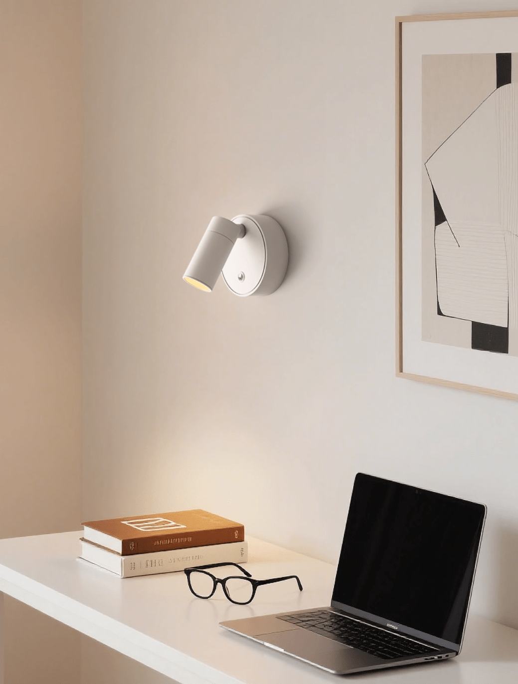 Dorv Pivot Rechargeable Acrylic Wall Light-Neutral Decor
