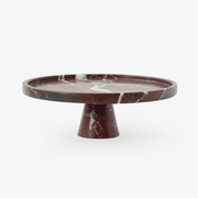 Tesk Marquina Marble Pedestal Tray-Neutral Decor