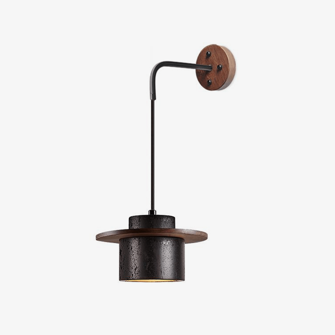Vedr Modern Black Travertine Wall Light-Neutral Decor