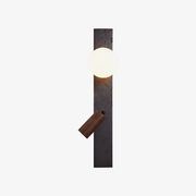 Nirv Beam Black Travertine Modern Wall Lamp-Neutral Decor