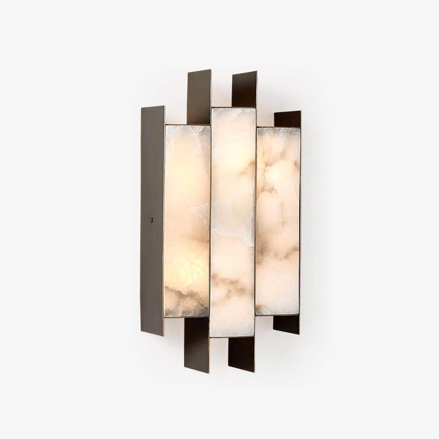 Finto Panel Modern Alabaster Wall Lamp-Neutral Decor