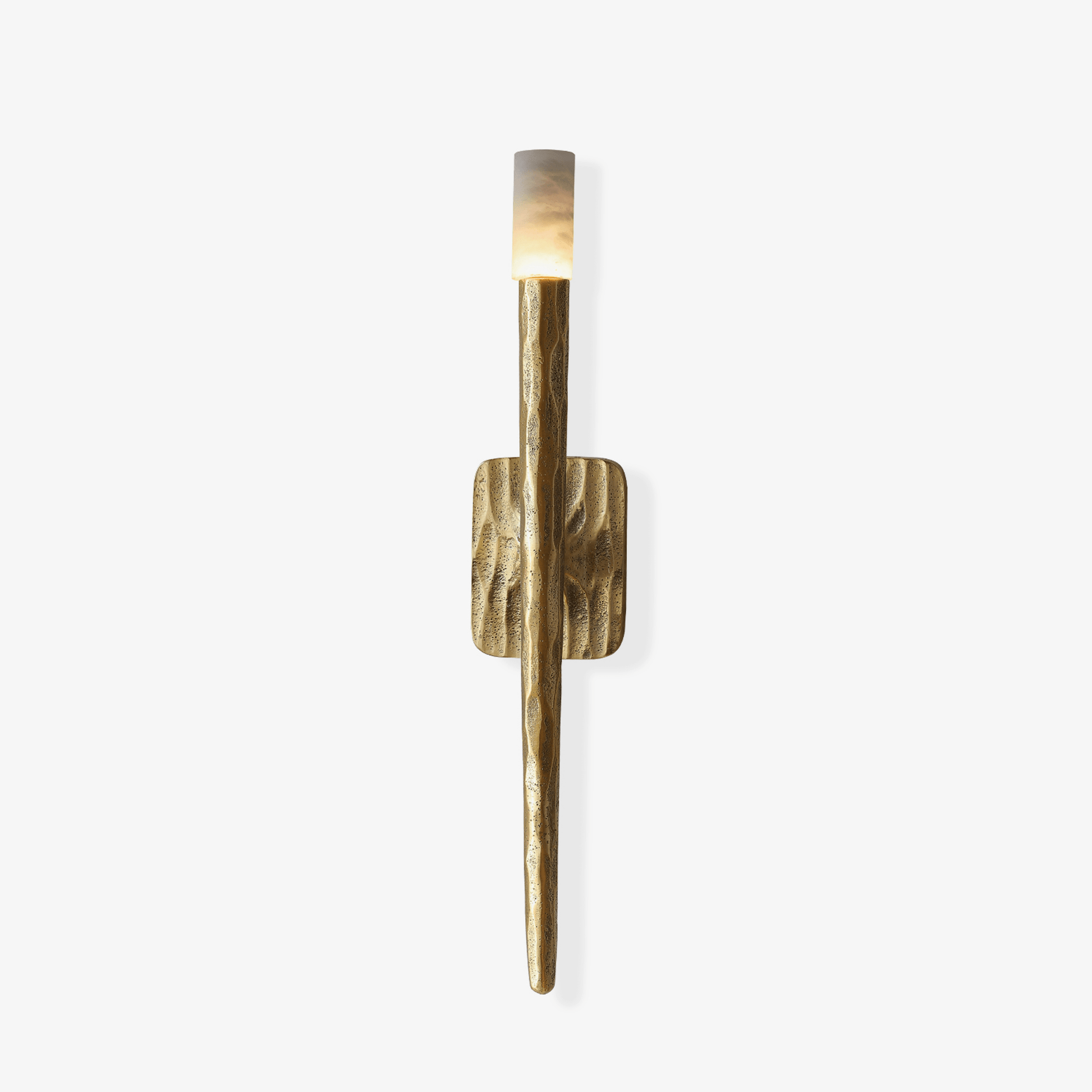 Julius Alabaster Cylindrical Minimalist Wall Lamp-Neutral Decor