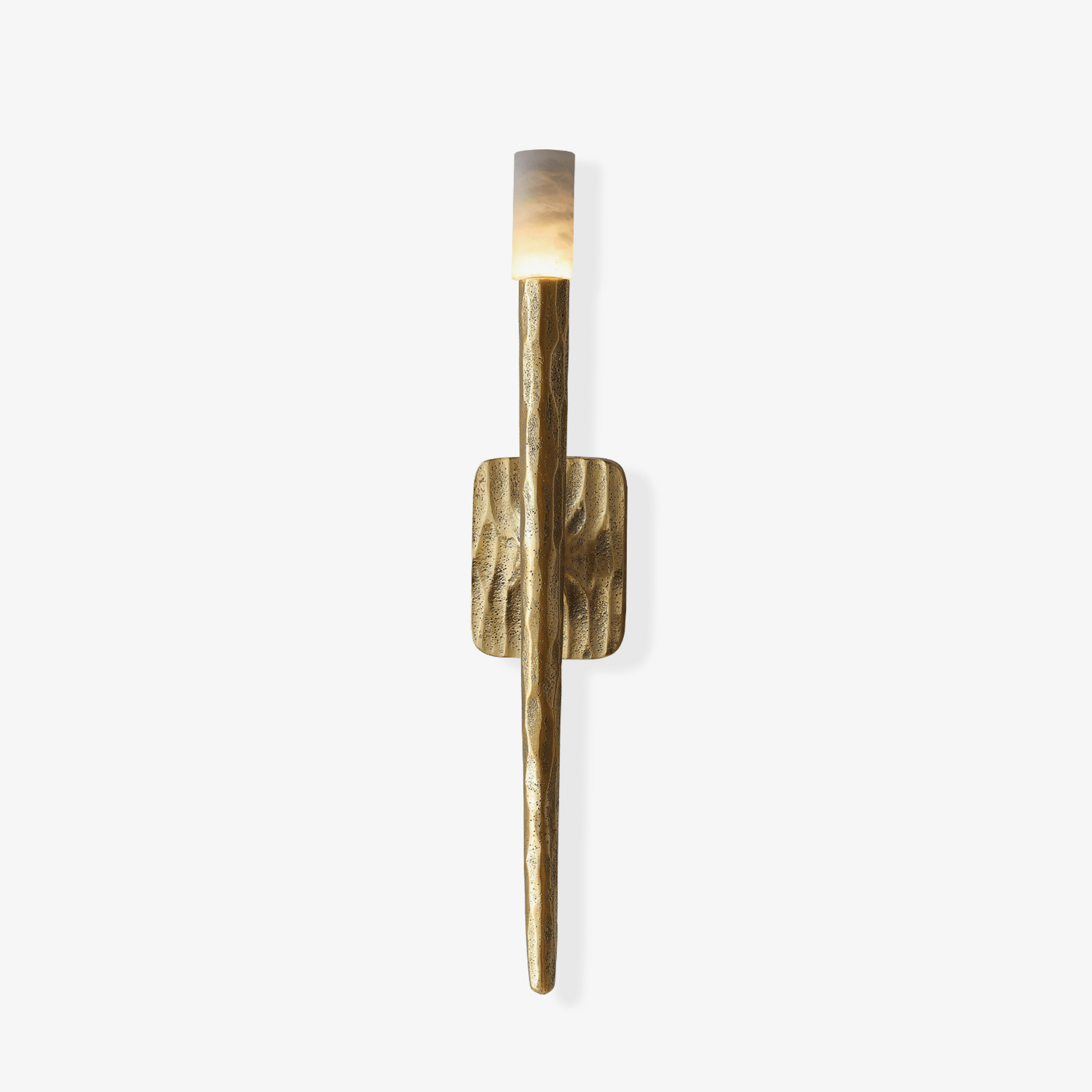 Julius Alabaster Cylindrical Minimalist Wall Lamp-Neutral Decor