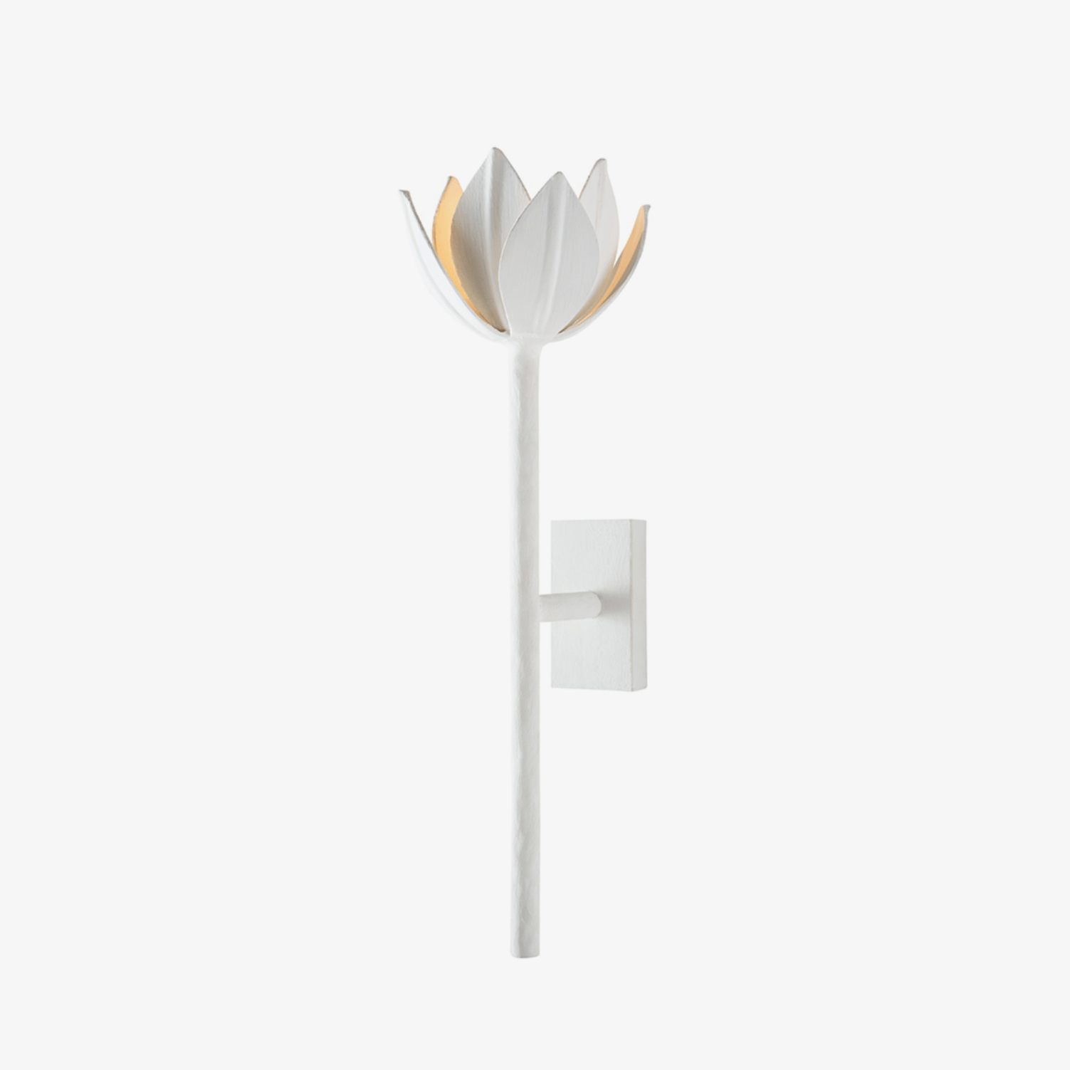 Clira Brass Lotus Bloom Wall Lamp-Neutral Decor