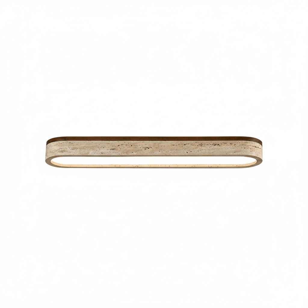 Kirbe Yellow Travertine Linear Ceiling Light-Neutral Decor