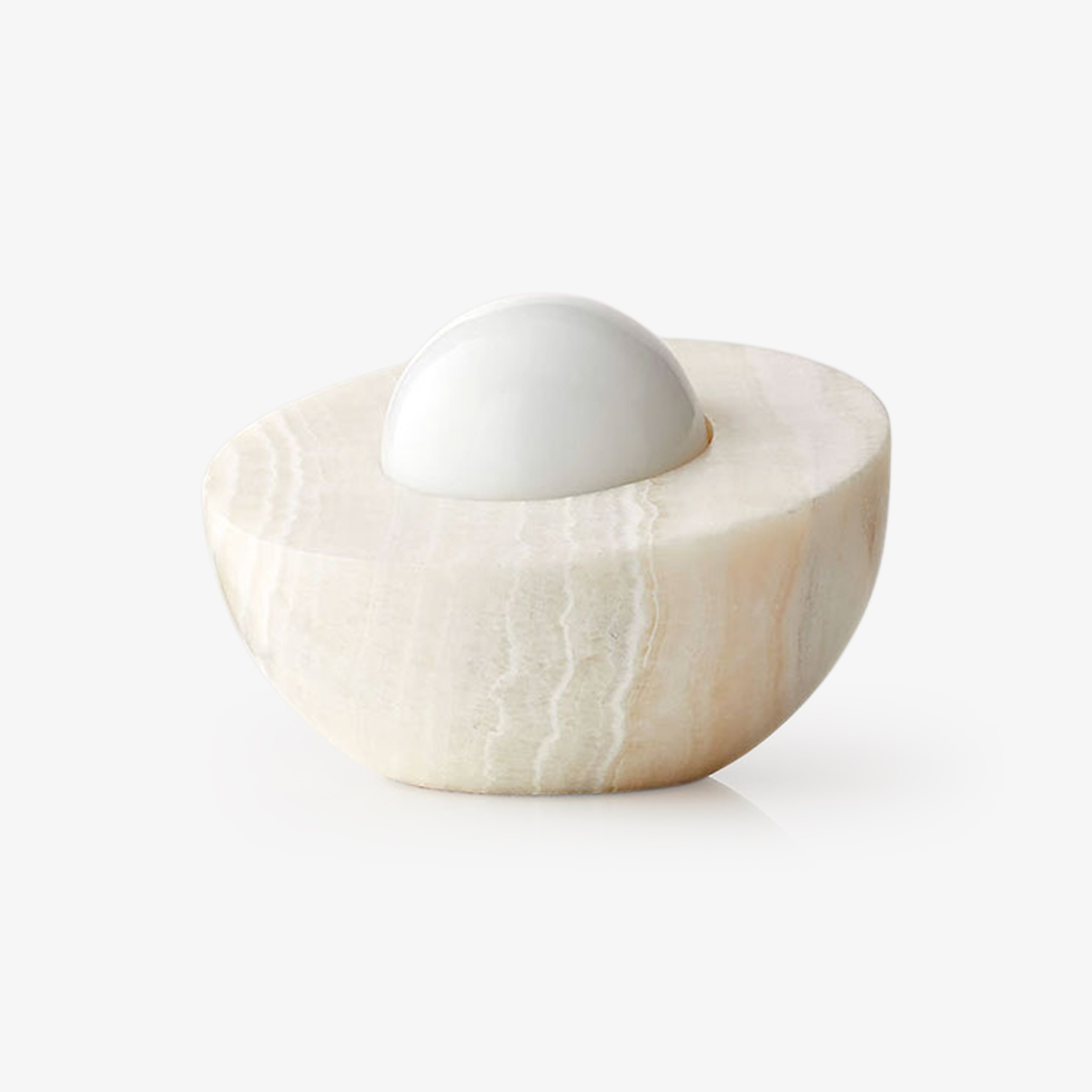 Fryle Jade Minimalist Halo Table Lamp-Neutral Decor