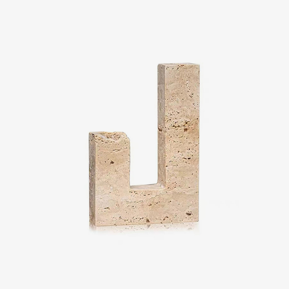 Horze Modern Yellow Travertine Candle Holder-Neutral Decor