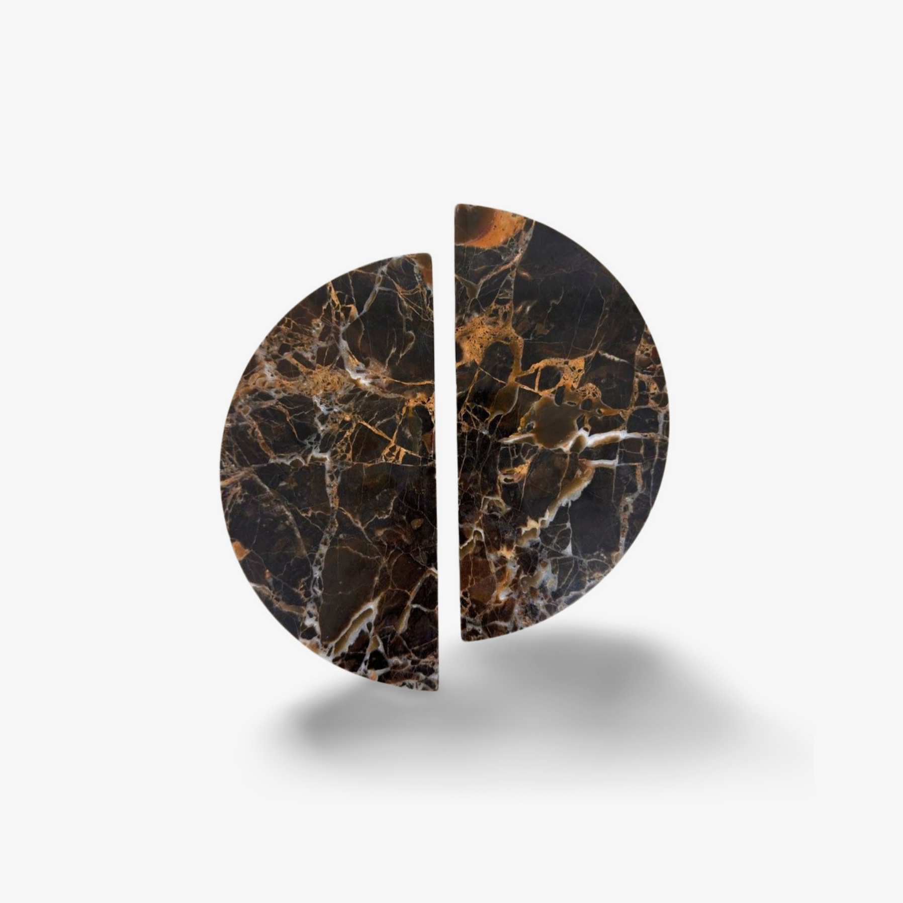 Dyrha Coffee Marble Door Handle-Neutral Decor