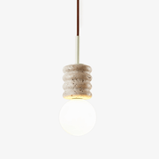 Terrava Stone Pendant Light-Neutral Decor