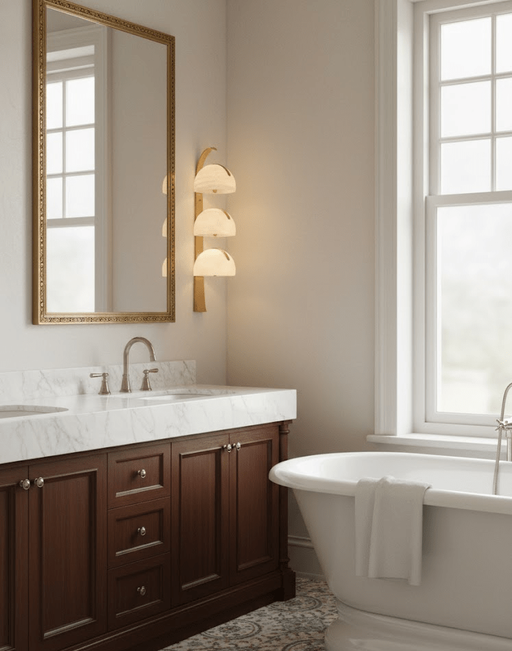 Orvyn Alabaster Wall Lamp-Neutral Decor