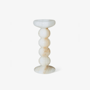 Sculpted Jade Candle Holder-Neutral Decor