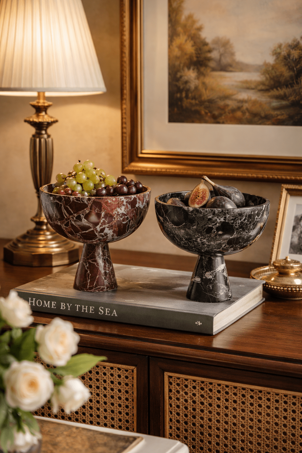 Rowan Stone Display Bowl-Neutral Decor