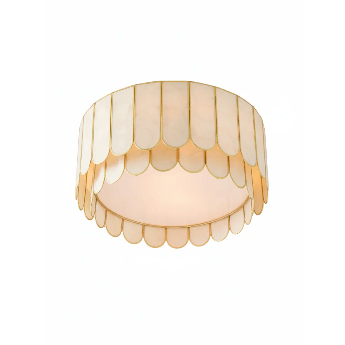 Aurelia Capiz Ceiling Lamp-Neutral Decor