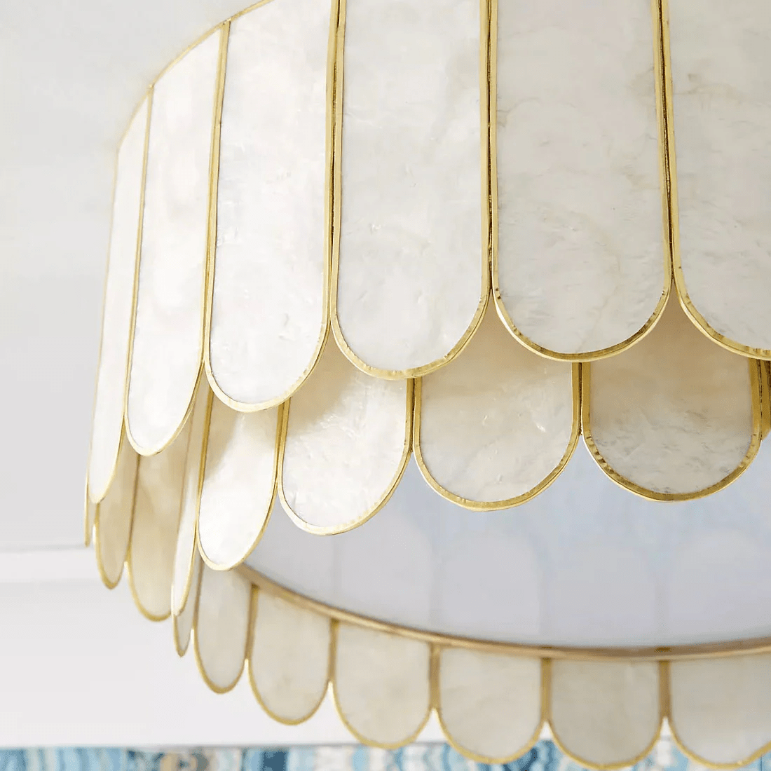 Aurelia Capiz Ceiling Lamp-Neutral Decor