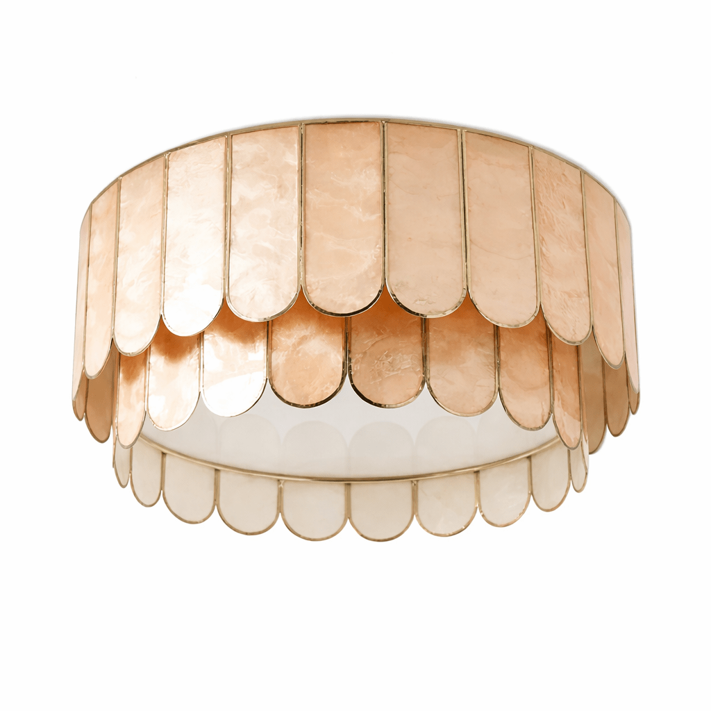Aurelia Capiz Ceiling Lamp-Neutral Decor
