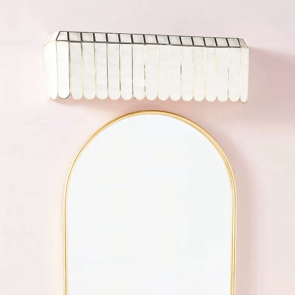 Aurelia Capiz Wall Lamp-Neutral Decor