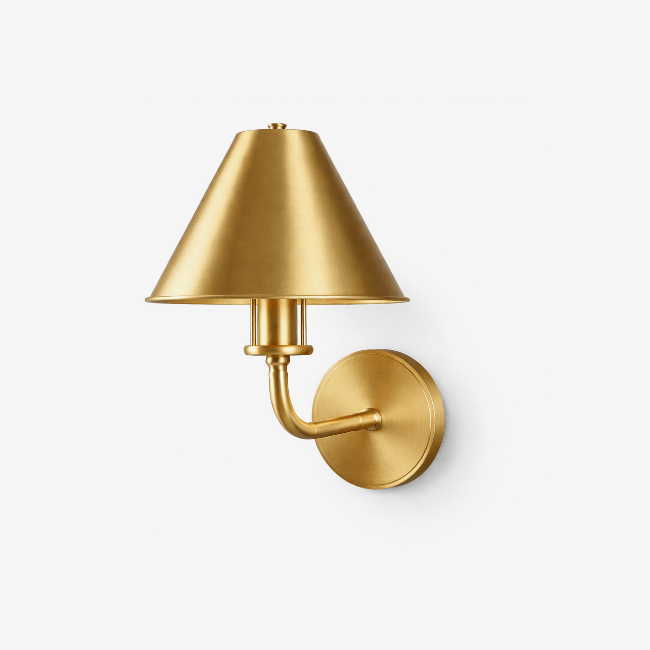 Aurelia Brass Wall Sconce-Neutral Decor