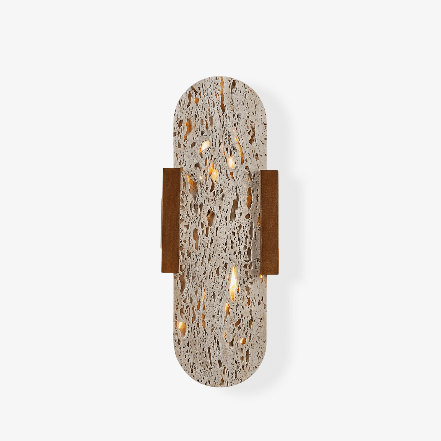 Elara Travertine Wall Light-Neutral Decor