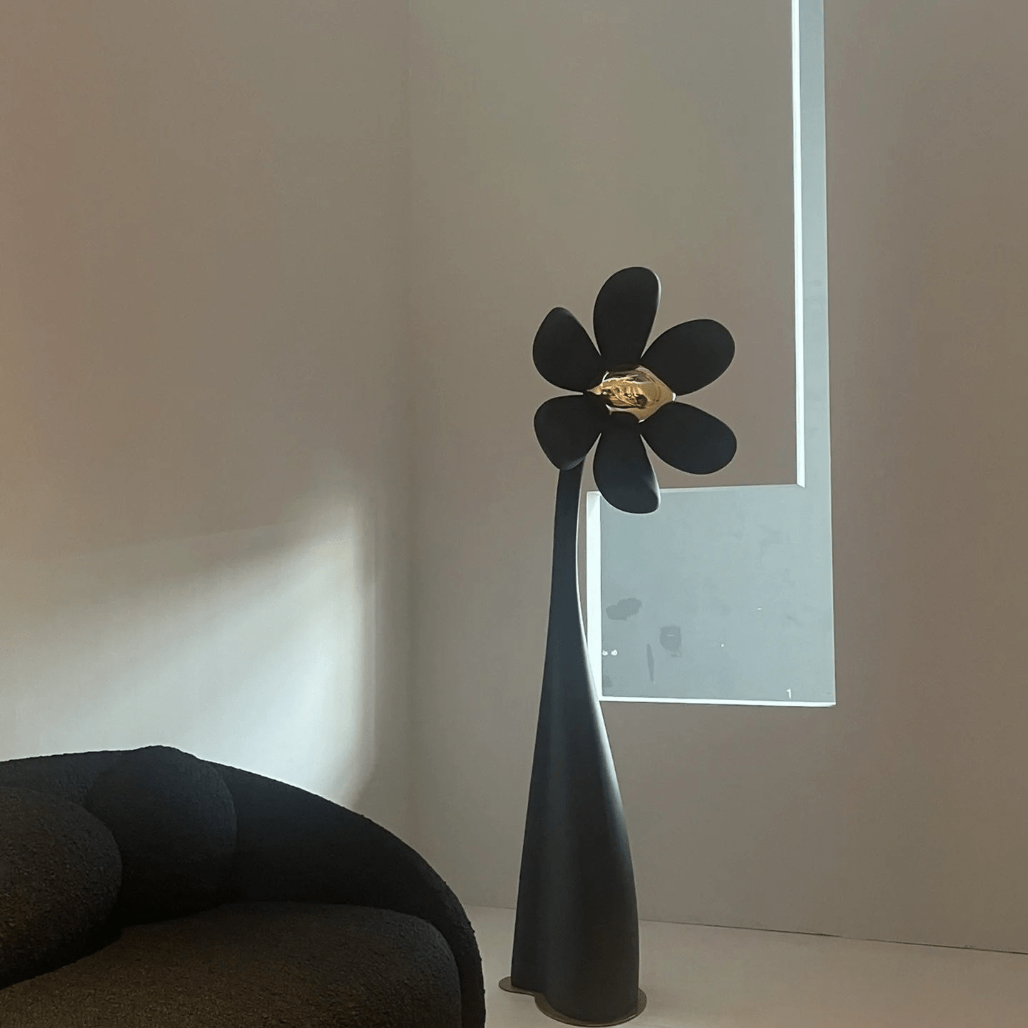 Fleur Sculpture Floor Lamp-Neutral Decor