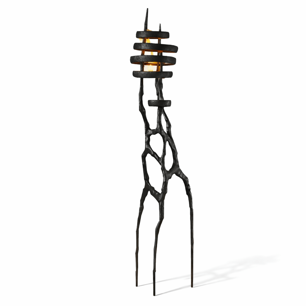 Vortex Sculpture Floor Lamp-Neutral Decor