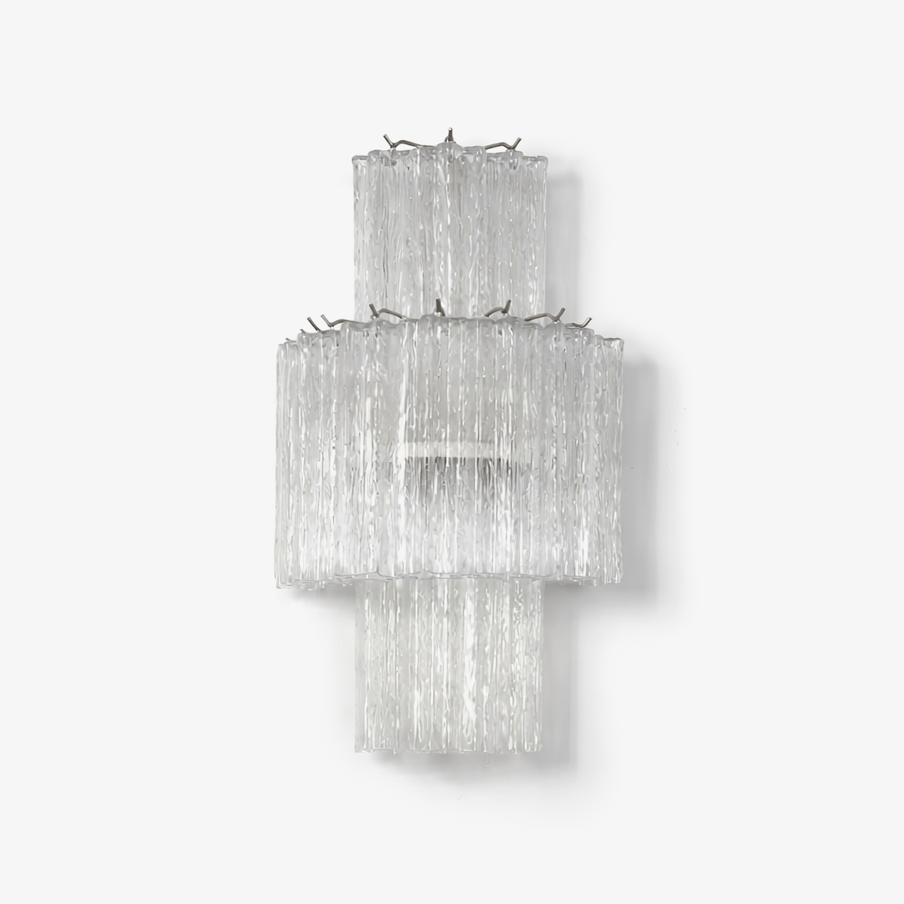 Glacier Tier Glass Wall Light-Neutral Decor
