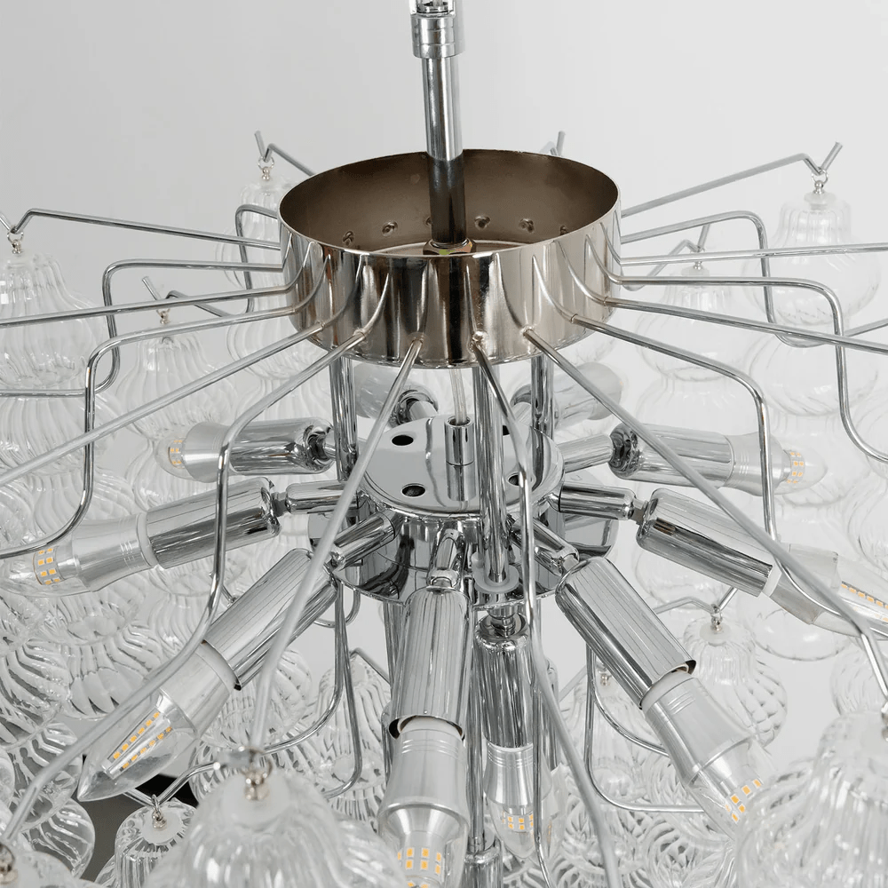 Ripple Column Chandelier-Neutral Decor