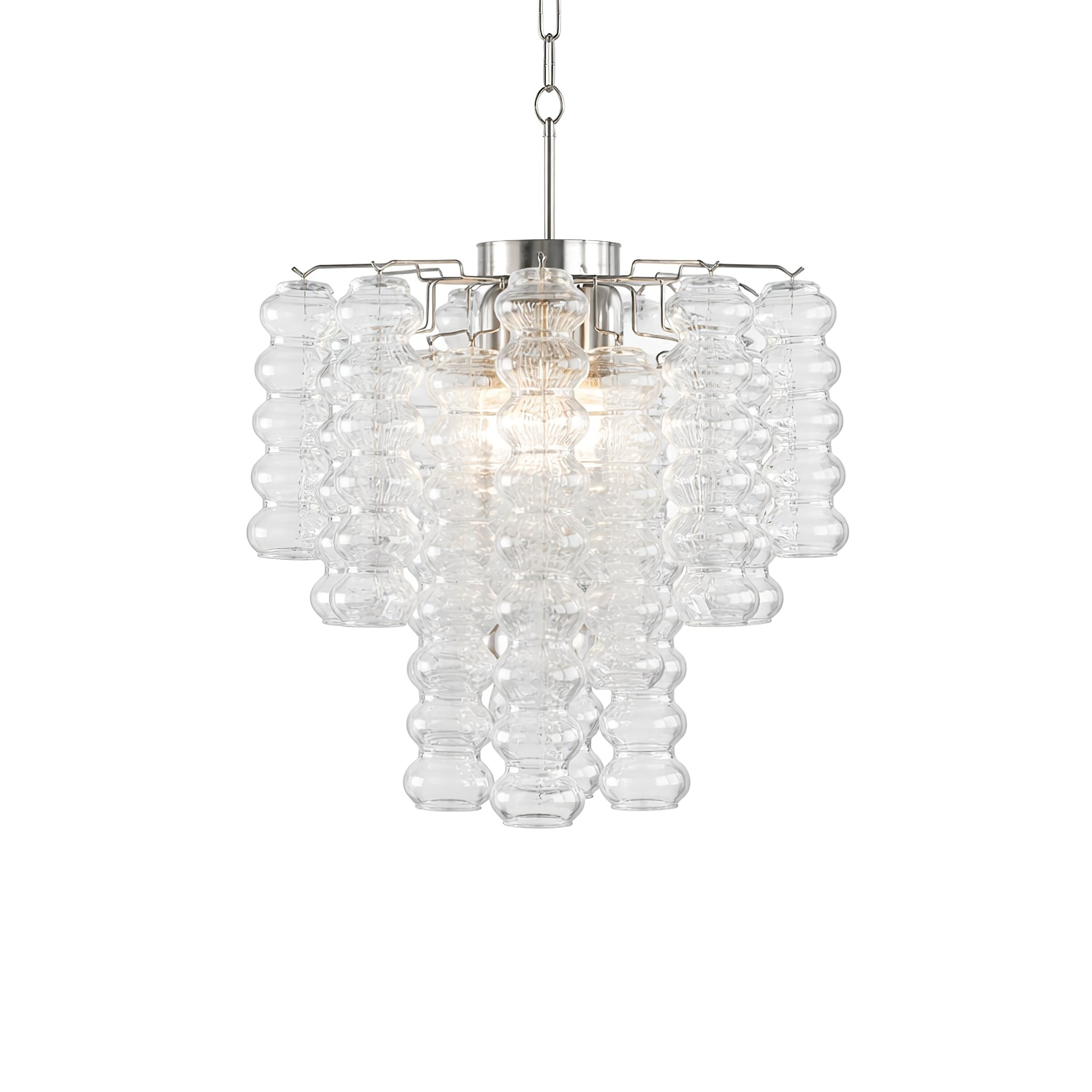 Ripple Column Chandelier-Neutral Decor