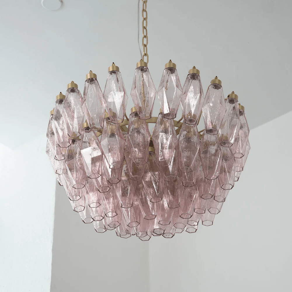 Facet Bloom Chandelier-Neutral Decor