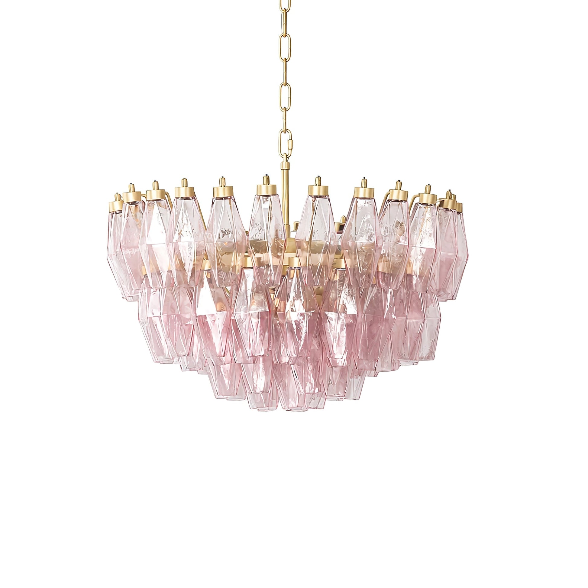 Facet Bloom Chandelier-Neutral Decor