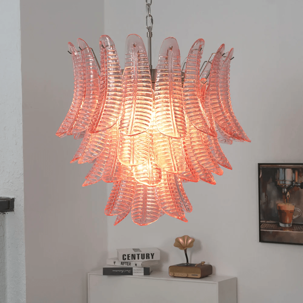 Petaline Prism Chandelier-Neutral Decor