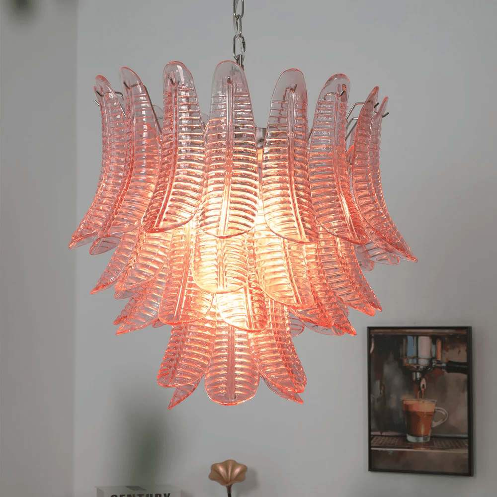 Petaline Prism Chandelier-Neutral Decor