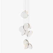 Luminous Glass Petals Pendant Lamp-Neutral Decor