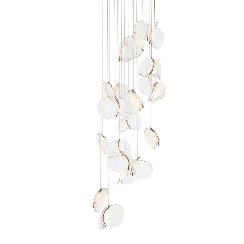 Luminous Glass Petals Pendant Lamp-Neutral Decor