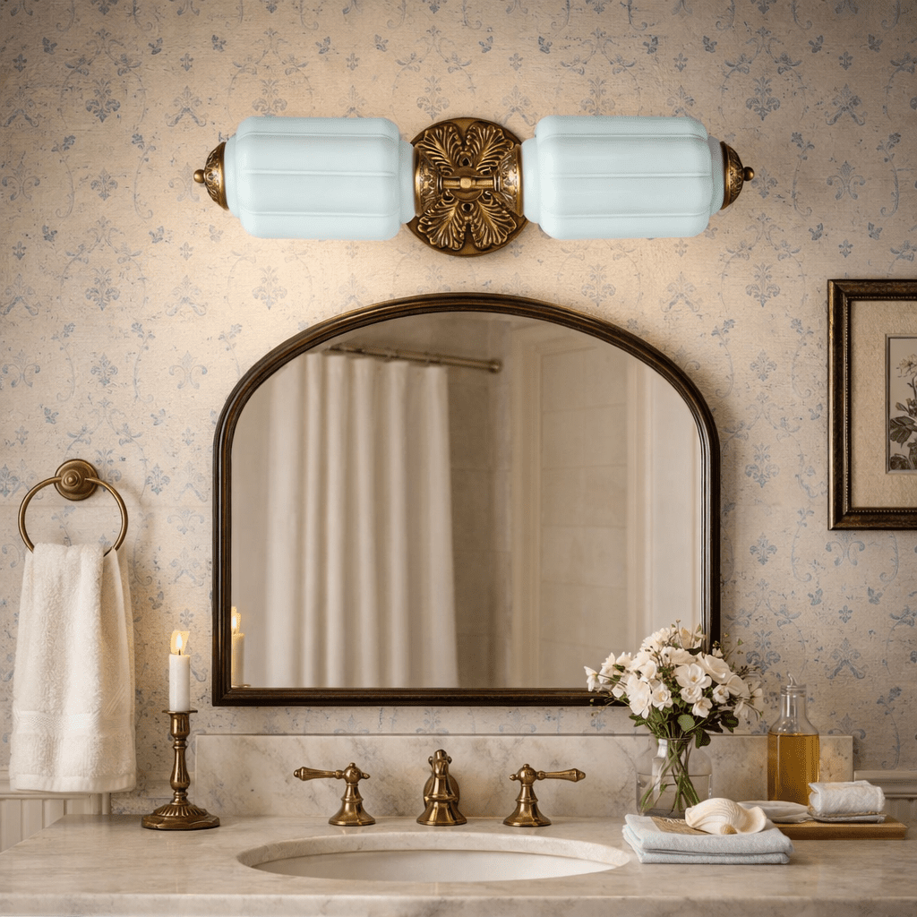 Elliot Glass Wall Sconce-Neutral Decor
