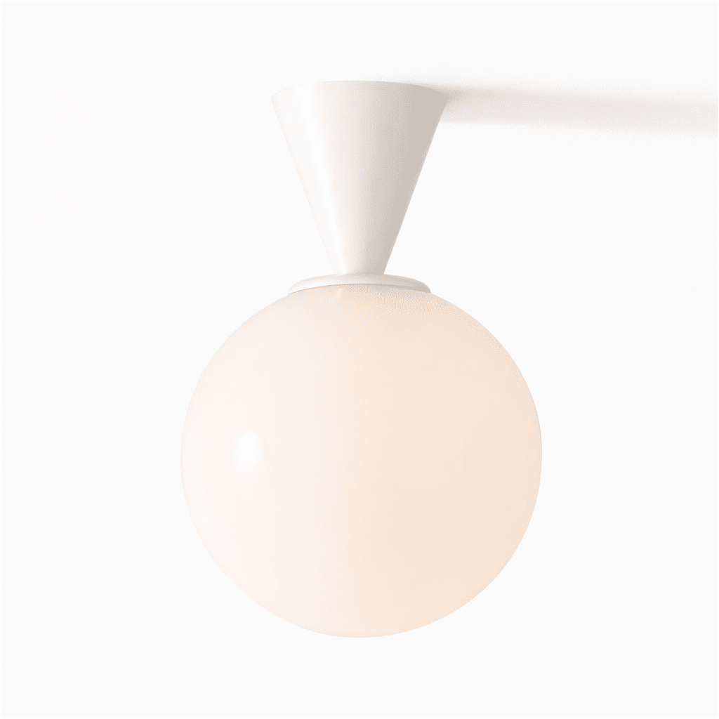 Trilo Globe Ceiling Light-Neutral Decor