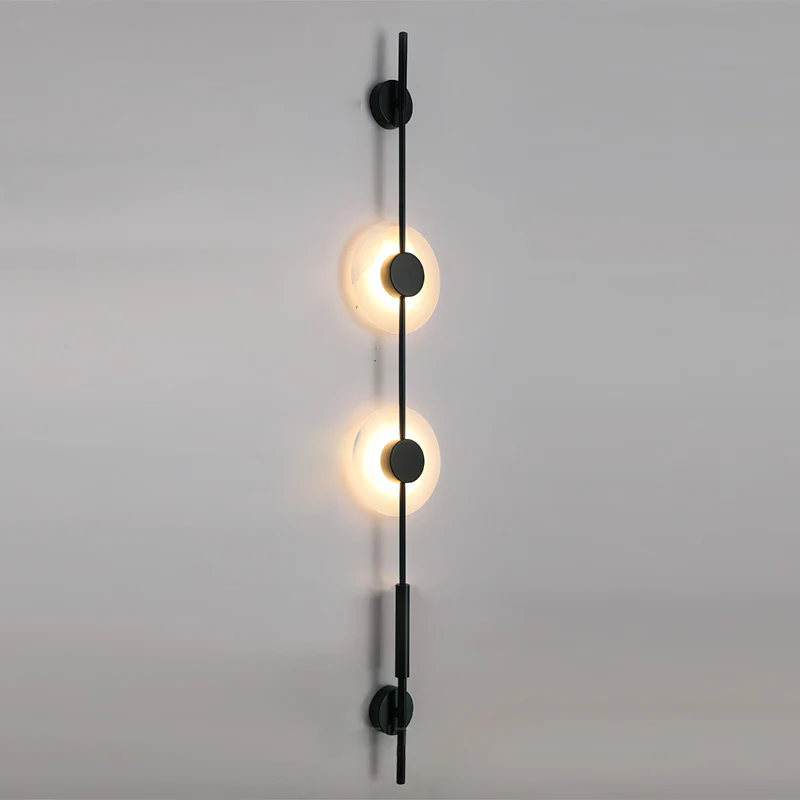 Alabaster Vertical Wall Sconce-Neutral Decor