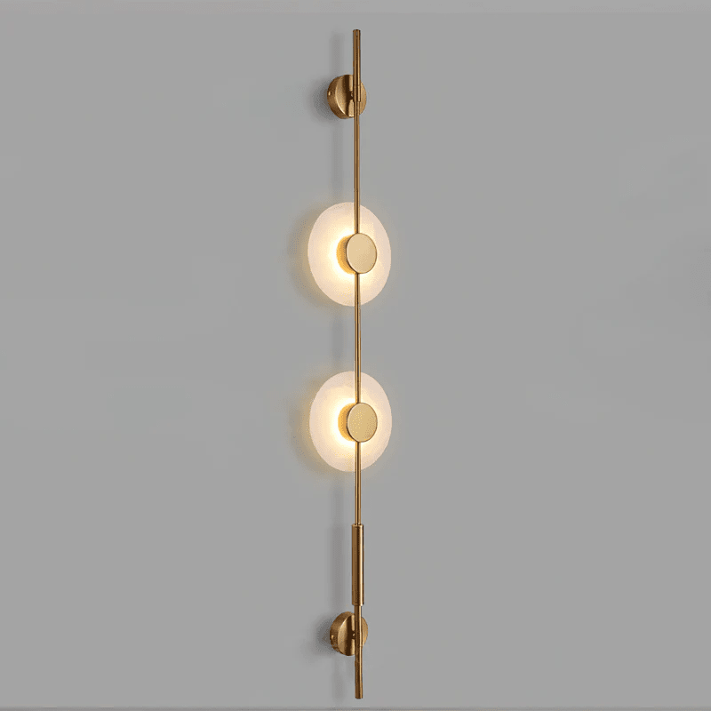 Alabaster Vertical Wall Sconce-Neutral Decor
