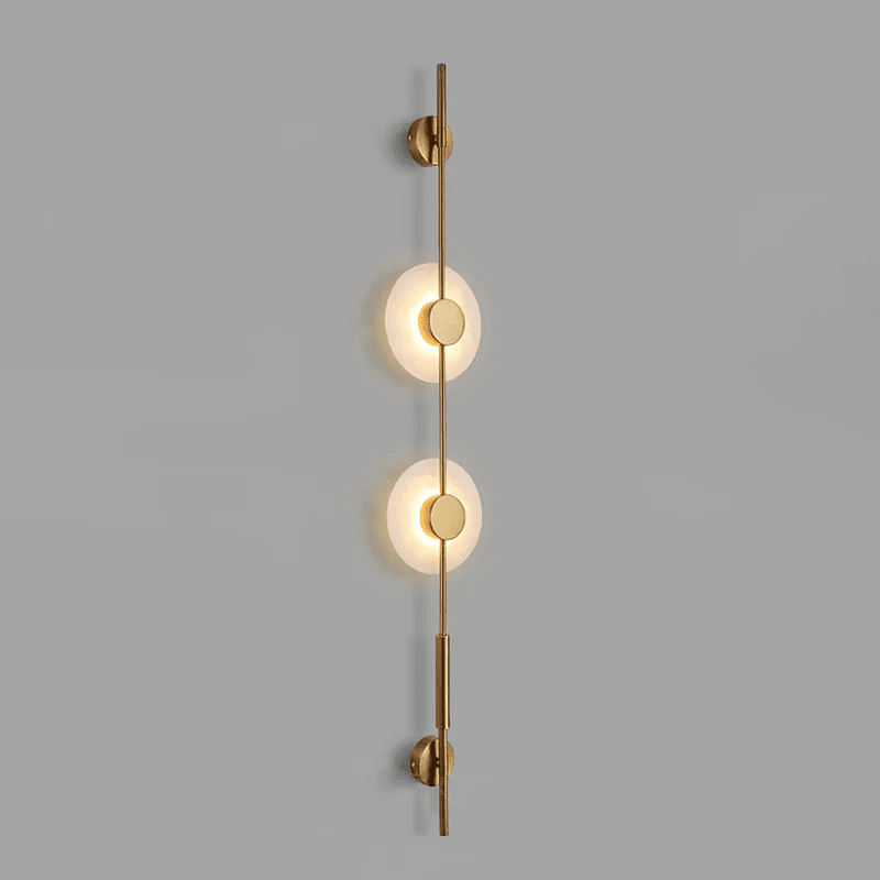 Alabaster Vertical Wall Sconce-Neutral Decor