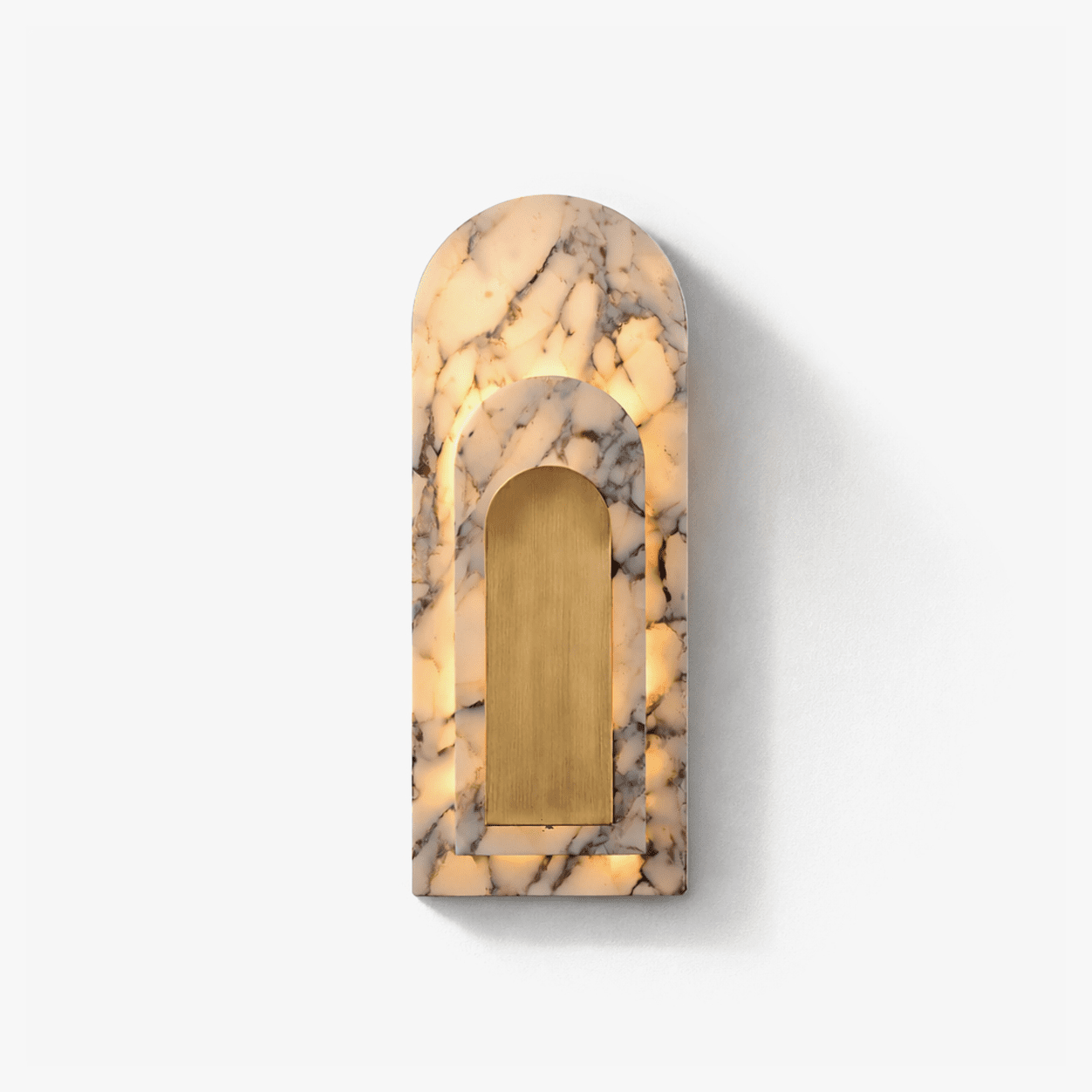 Aurevian Marble Wall Sconce-Neutral Decor