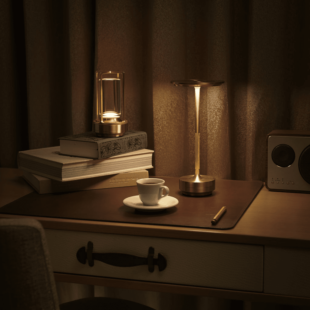 Lorin Rechargeable Table Lamp-Neutral Decor