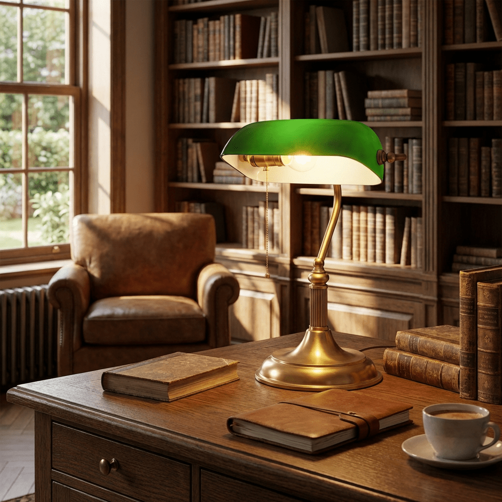Harrison Banker Table Lamp-Neutral Decor
