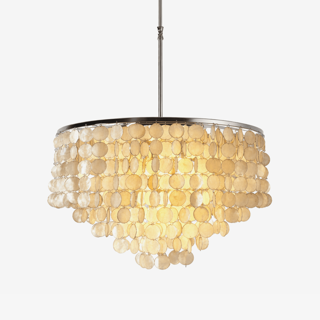Oceana Shell chandelier-Neutral Decor