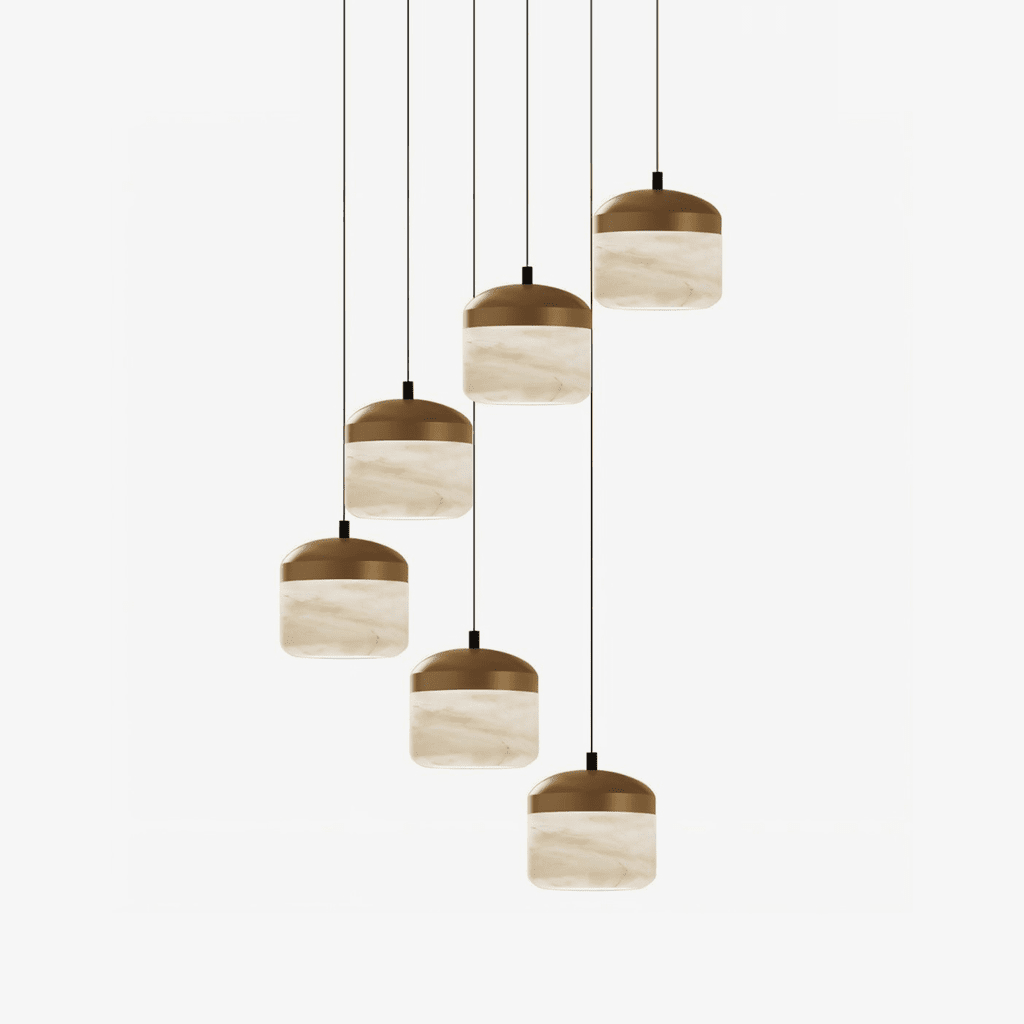 Asta Alabaster Pendant Light-Neutral Decor