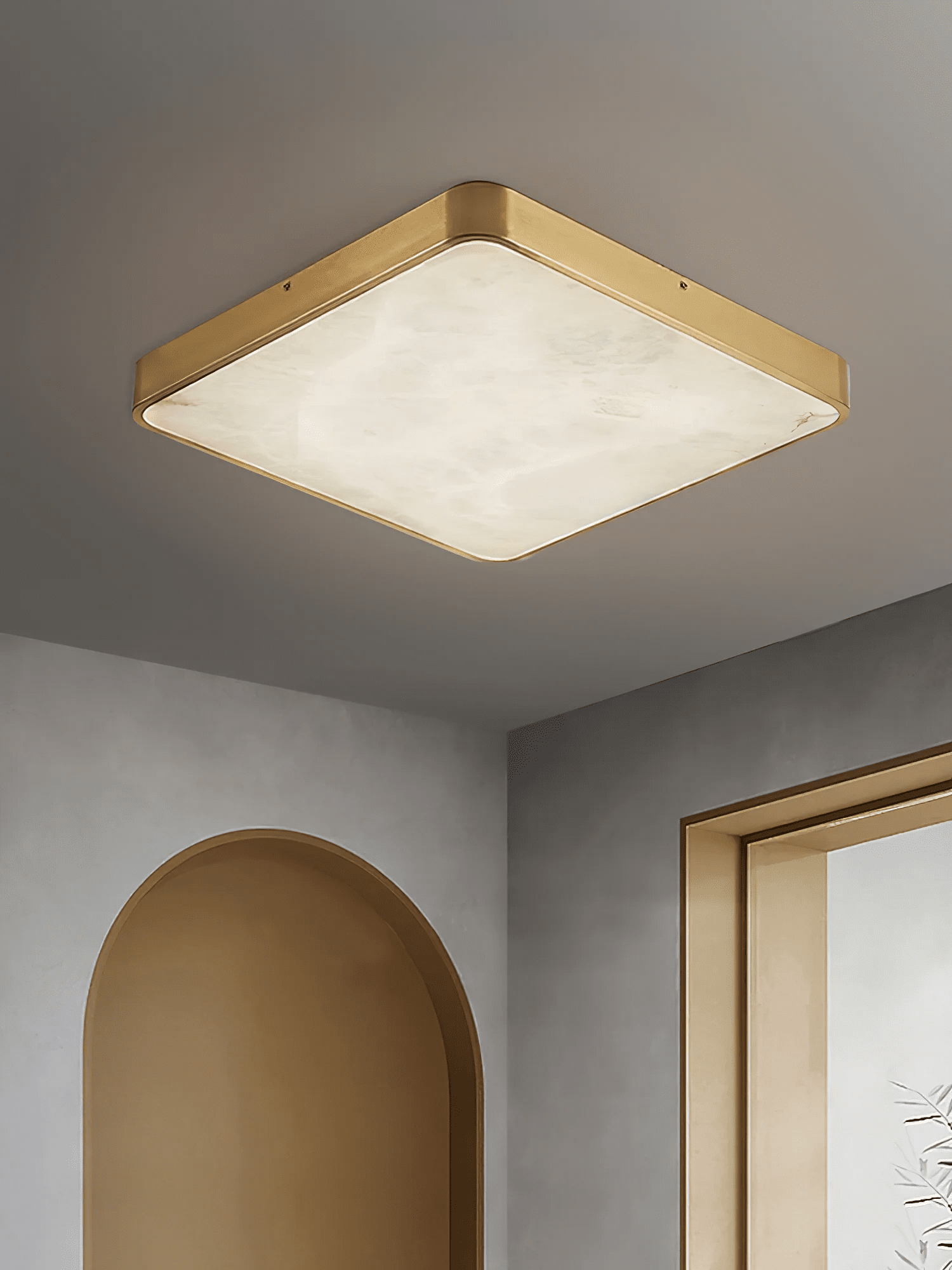 Calista Alabaster Ceiling Light-Neutral Decor