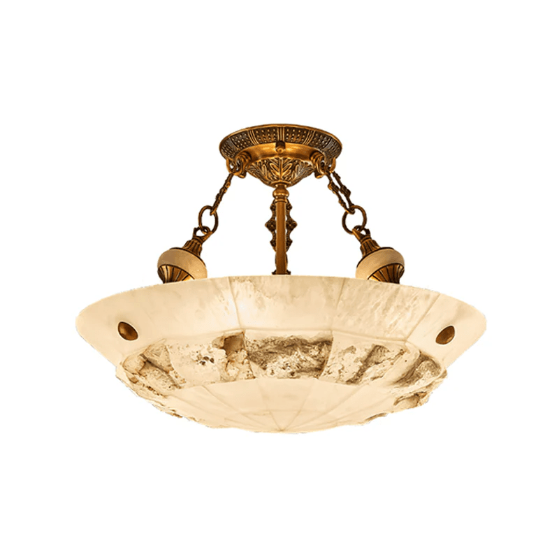 Aureon Alabaster Ceiling Light-Neutral Decor
