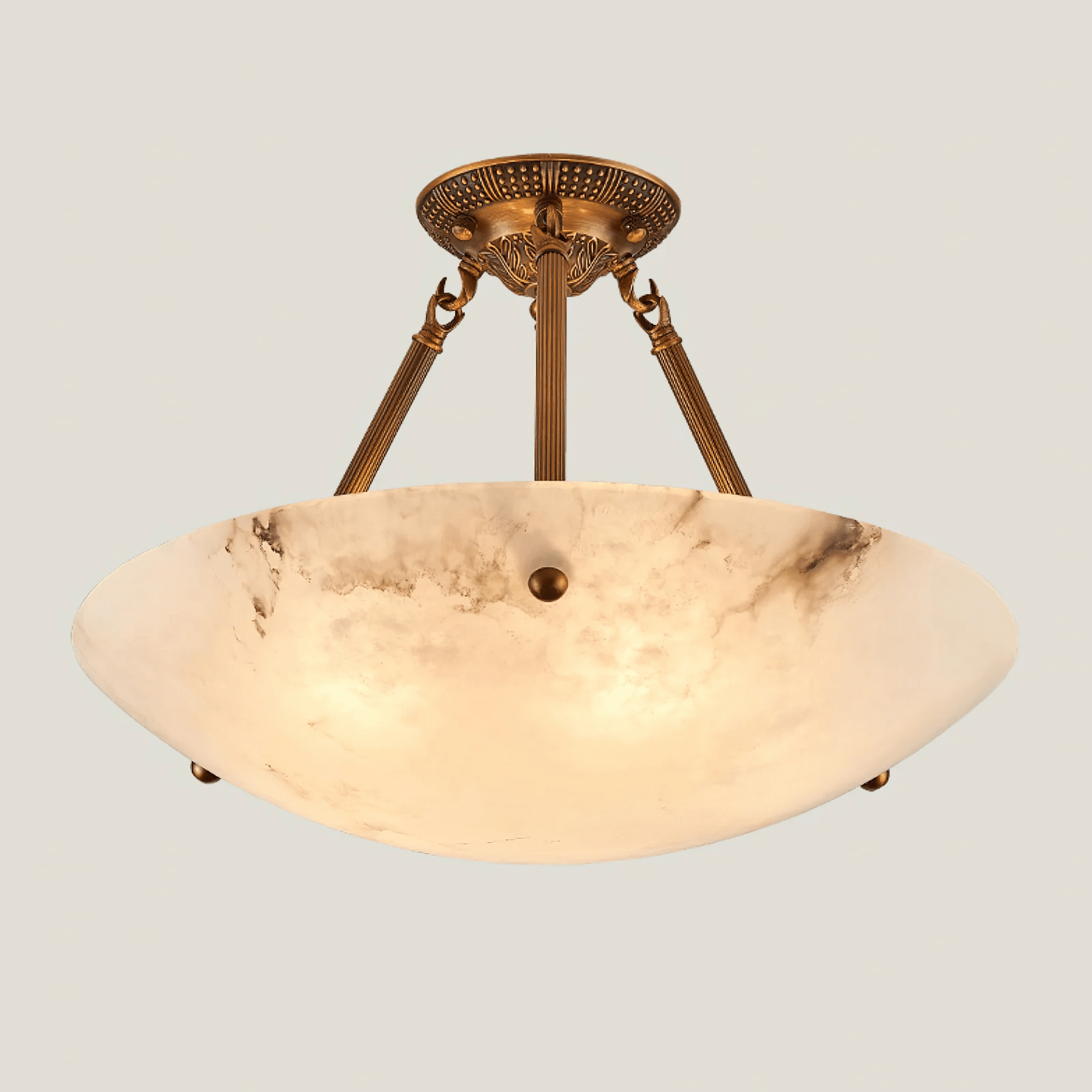 Calyra Alabaster Ceiling Light-Neutral Decor