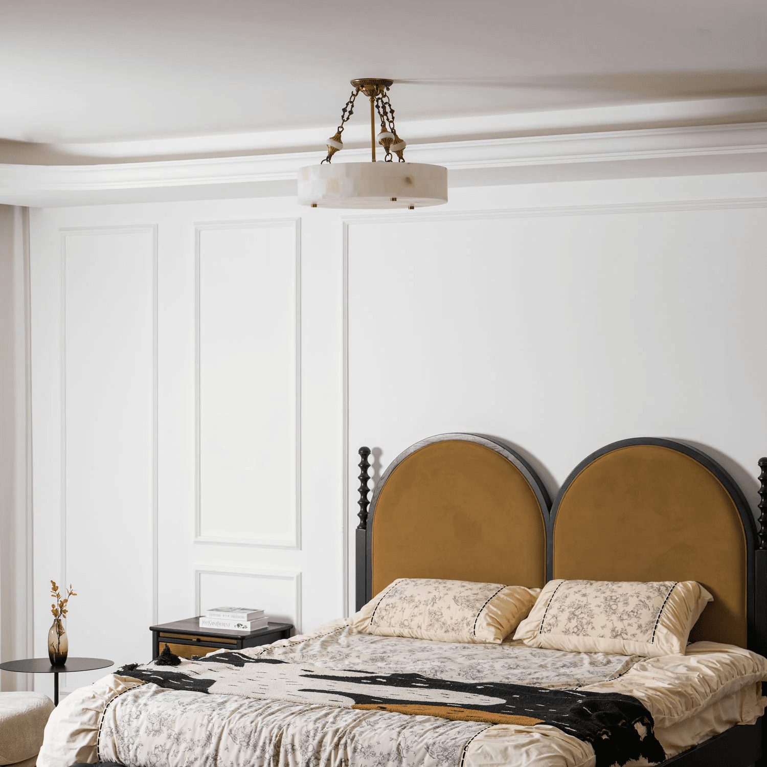 Lumisora Alabaster Ceiling Lamp-Neutral Decor
