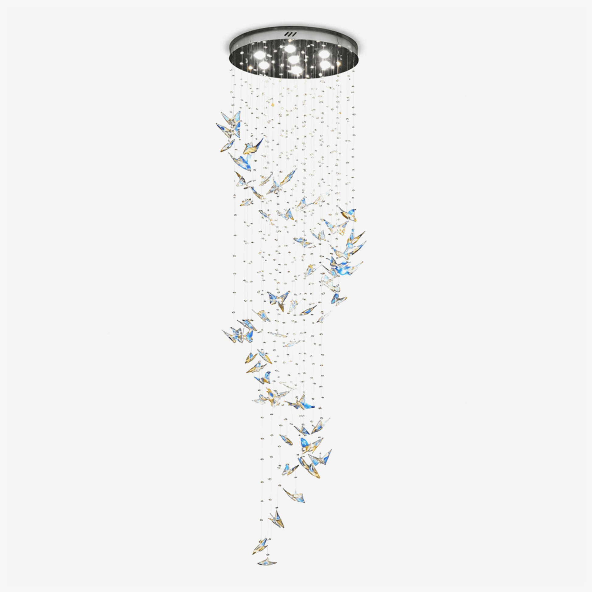 Crystalwing Butterfly Chandelier-Neutral Decor